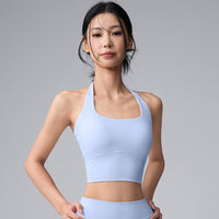 Women Twist Tie Vest Yoga Set Quick Dry Gym Workout Outfit