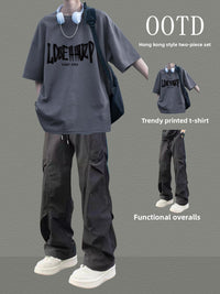 Mens Casual Two-Piece Sportswear Set