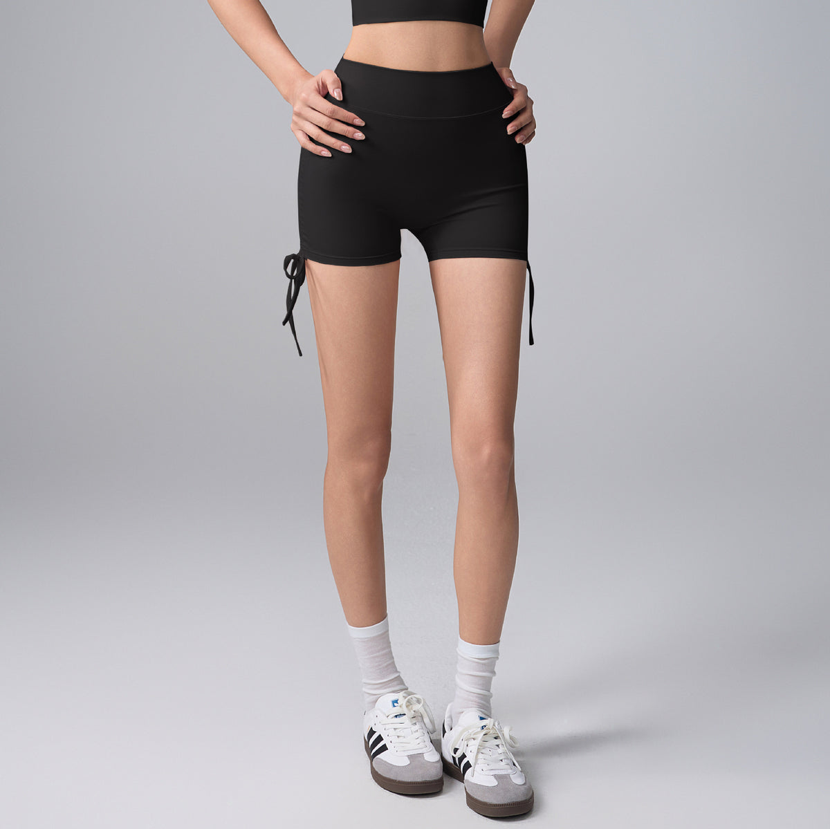 Women Twist Tie Vest Yoga Set Quick Dry Gym Workout Outfit