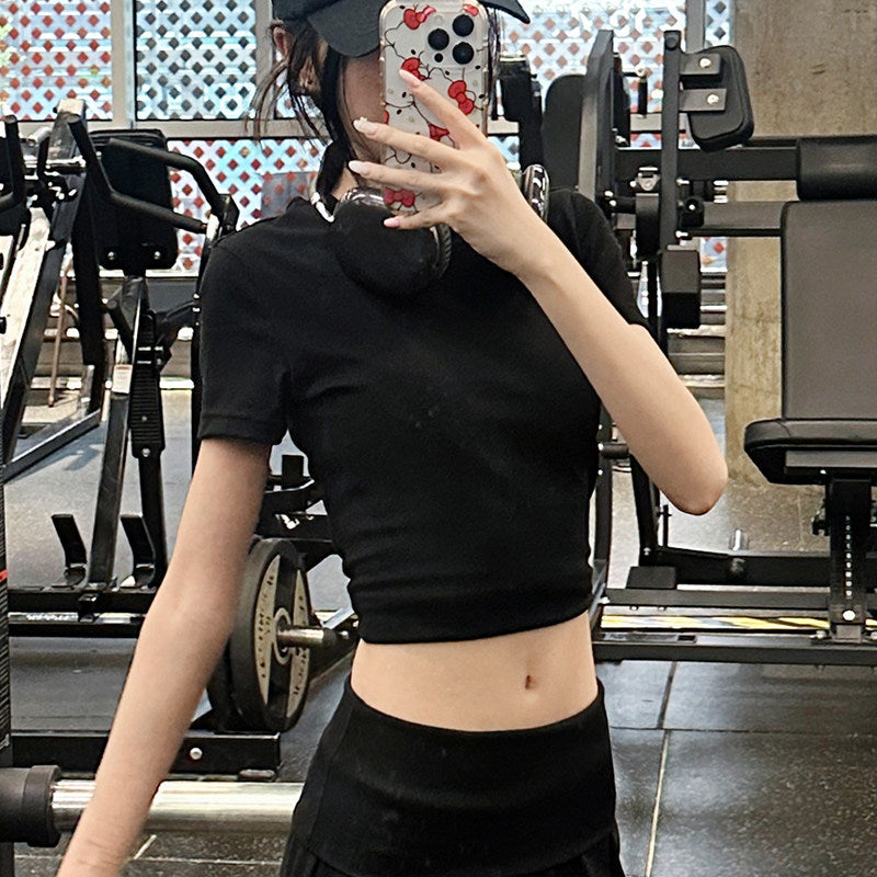 Women's Sportswear Set with Wide-Leg Pants