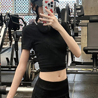 Women's Sportswear Set with Wide-Leg Pants