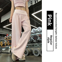 Women's Sportswear Set with Wide-Leg Pants