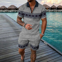 Men's 3D Printed Short Sleeve Sportswear