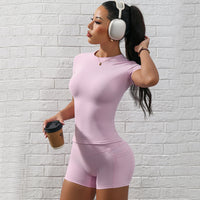 Womens Quick-Dry Yoga Running Sportswear