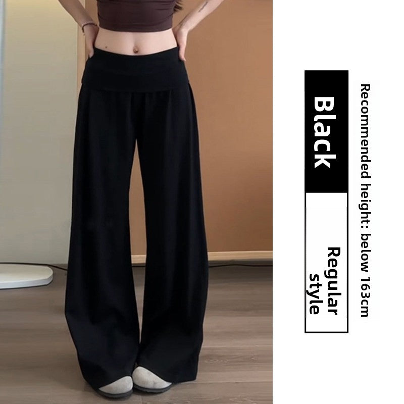 Women's Sportswear Set with Wide-Leg Pants