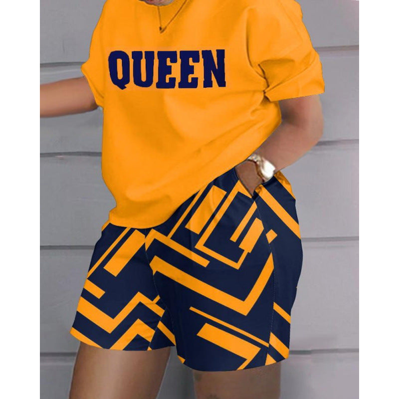 3D Digital Print Women's Two-Piece Sportswear Set