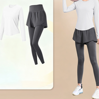Women's Yoga 2-Piece Set Quick-Dry Slimming Sportswear