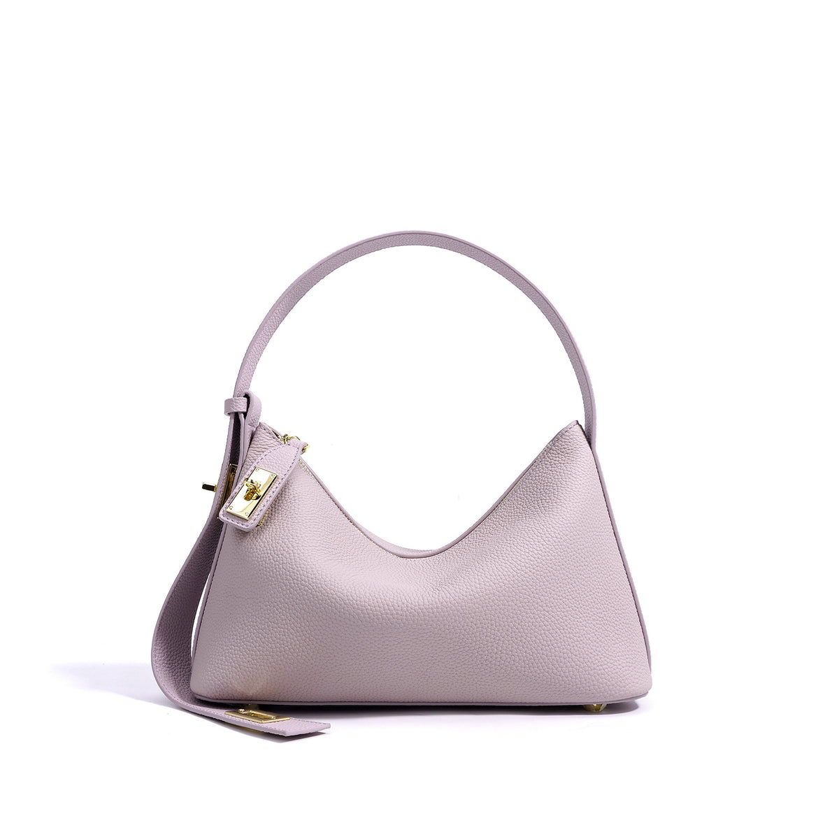 Leather handbags are fashionable.