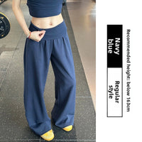 Women's Sportswear Set with Wide-Leg Pants