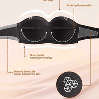 Womens Wireless Strapless Bras – Comfortable Full Coverage