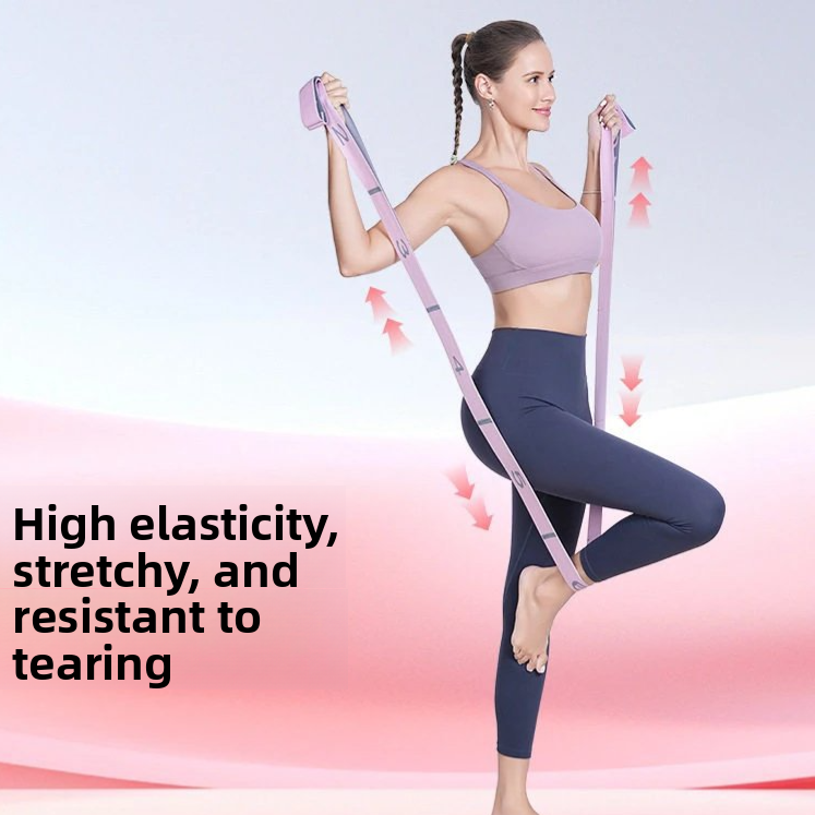 Digital Segmented Polyester Resistance Band, 8-12 Levels Adjustable Strength Training Pull Band for Yoga, Pilates, and Full-Body Workout