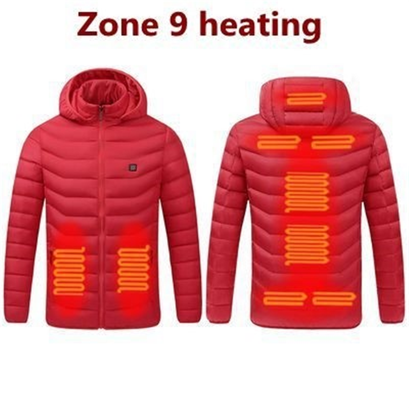 Men's Heated Jacket Winter Electric Heating Jackets Men's Cotton