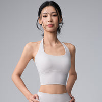 Women Twist Tie Vest Yoga Set Quick Dry Gym Workout Outfit