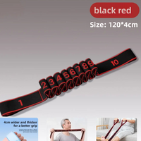 Digital Segmented Polyester Resistance Band, 8-12 Levels Adjustable Strength Training Pull Band for Yoga, Pilates, and Full-Body Workout
