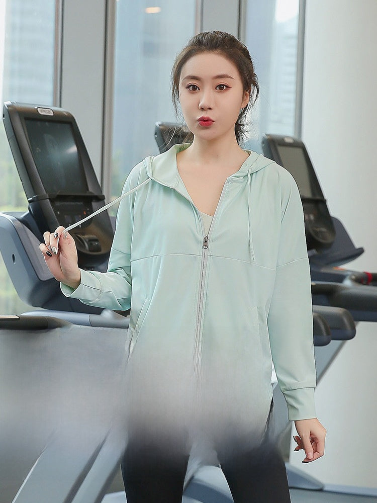 Womens Loose Fit Long Sleeve Sportswear Top