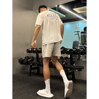 Fitness workout shorts, solid-color pants, casual three-quarter-length pants.