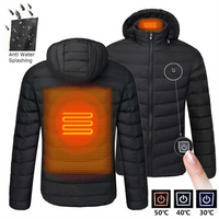 Men's Heated Jacket Winter Electric Heating Jackets Men's Cotton