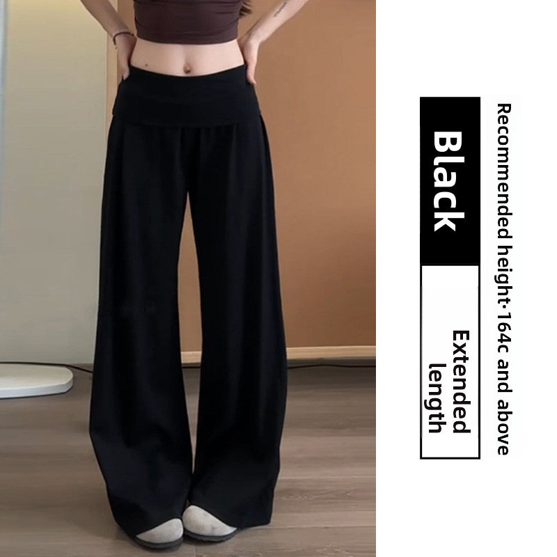 Women's Sportswear Set with Wide-Leg Pants