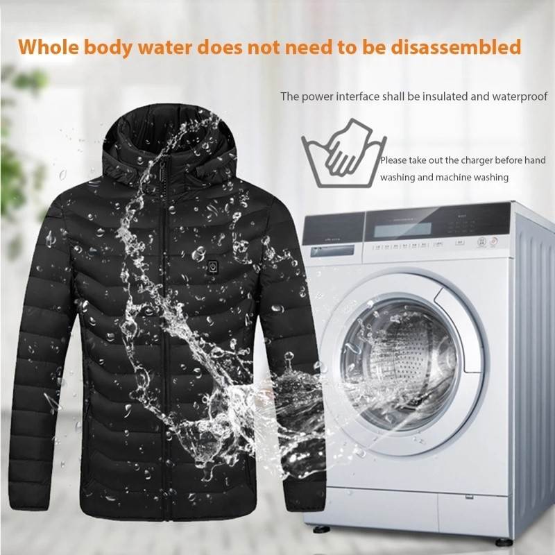 Men's Heated Jacket Winter Electric Heating Jackets Men's Cotton