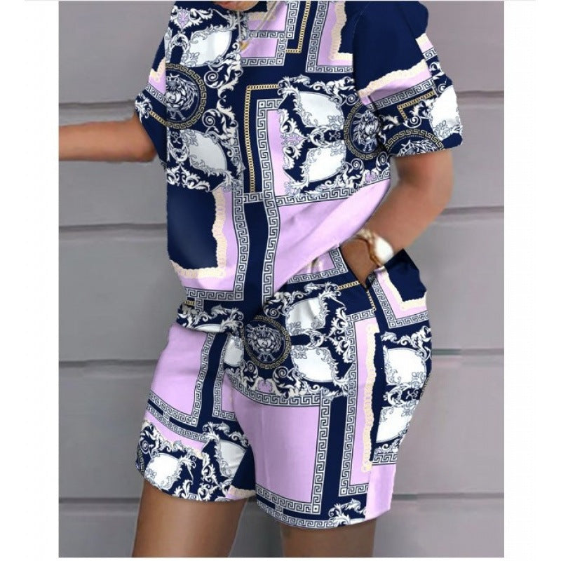 3D Digital Print Women's Two-Piece Sportswear Set