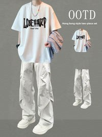 Mens Casual Two-Piece Sportswear Set