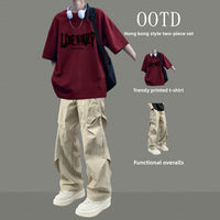 Mens Casual Two-Piece Sportswear Set