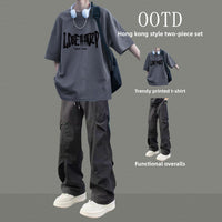 Mens Casual Two-Piece Sportswear Set