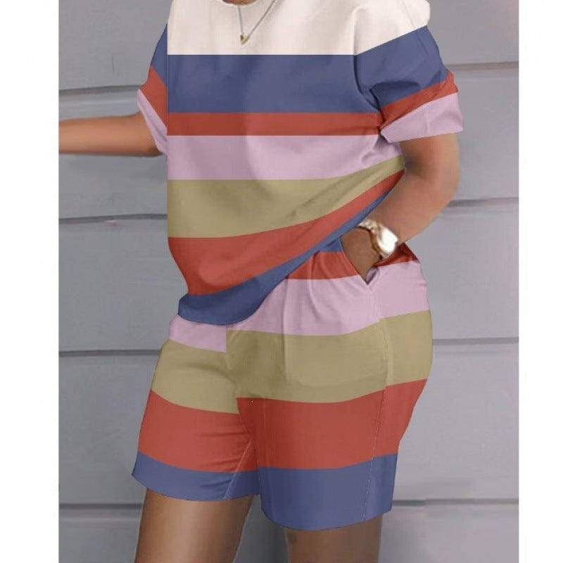 3D Digital Print Women's Two-Piece Sportswear Set