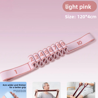 Digital Segmented Polyester Resistance Band, 8-12 Levels Adjustable Strength Training Pull Band for Yoga, Pilates, and Full-Body Workout