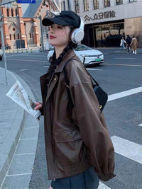 Vintage Biker Leather Jacket