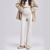 Maternity Bell-Bottom Pants High Waisted Belly Support Leggings