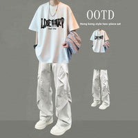 Mens Casual Two-Piece Sportswear Set