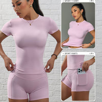 Womens Quick-Dry Yoga Running Sportswear