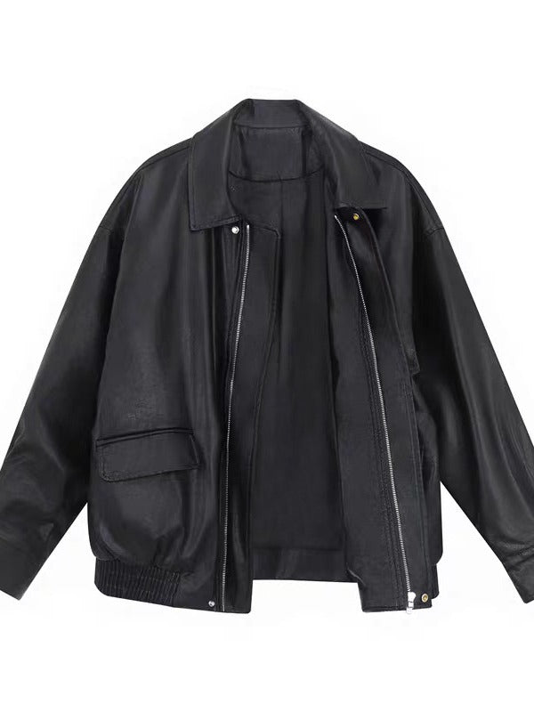 Vintage Biker Leather Jacket