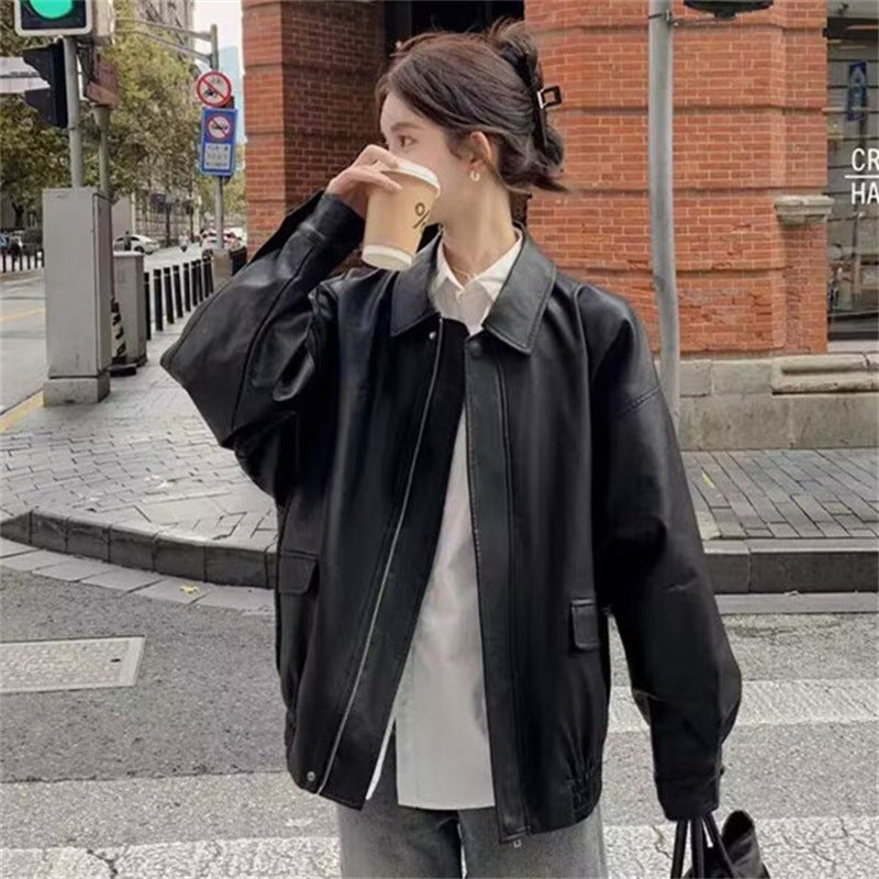 Vintage Biker Leather Jacket