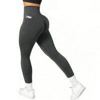 Women's high-waist pocketed athletic leggings
