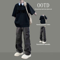 Mens Casual Two-Piece Sportswear Set