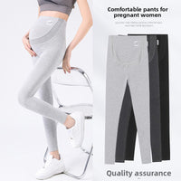 Pregnant Women Belly Support Cropped Leggings