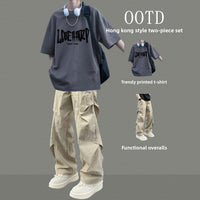 Mens Casual Two-Piece Sportswear Set