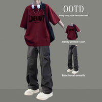 Mens Casual Two-Piece Sportswear Set