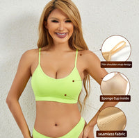 Ladies can wear sports bras on the outside