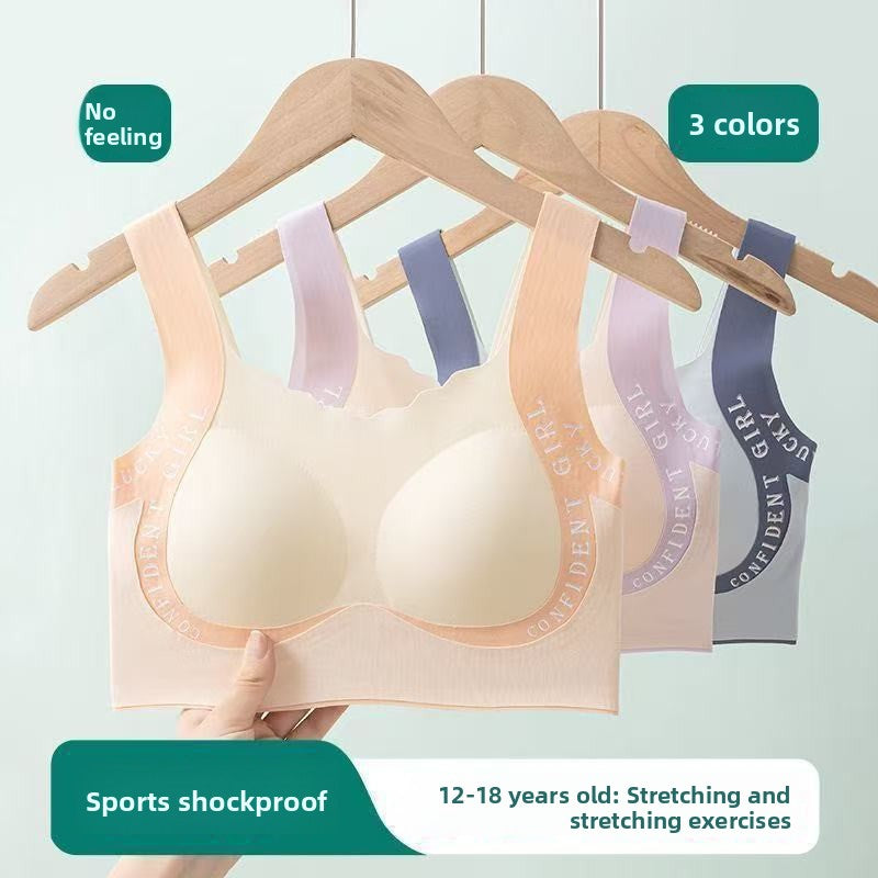 Women Summer Sports Bra Vest Shockproof Fixed Cup Bras