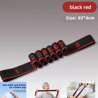 Digital Segmented Polyester Resistance Band, 8-12 Levels Adjustable Strength Training Pull Band for Yoga, Pilates, and Full-Body Workout