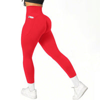 Women's high-waist pocketed athletic leggings