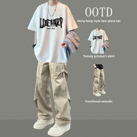 Mens Casual Two-Piece Sportswear Set