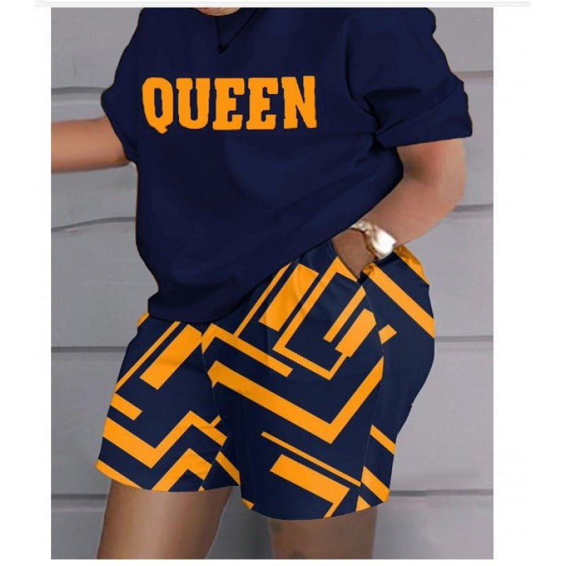 3D Digital Print Women's Two-Piece Sportswear Set