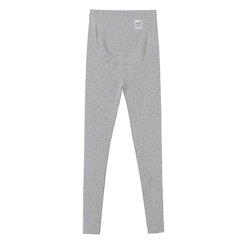 Pregnant Women Belly Support Cropped Leggings