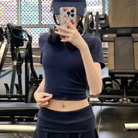 Women's Sportswear Set with Wide-Leg Pants