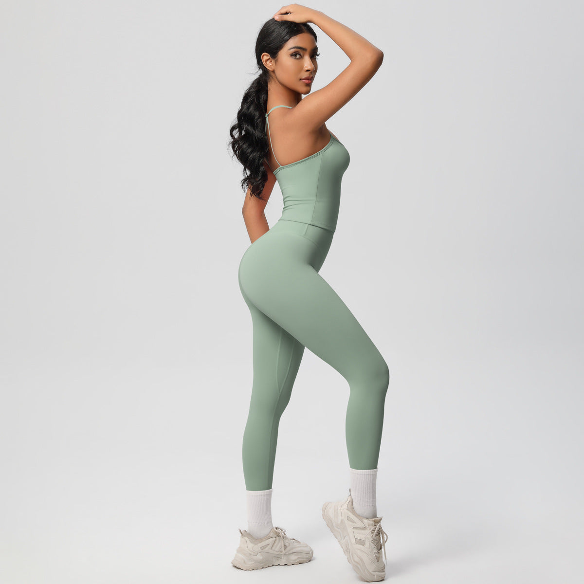 Womens Yoga Fitness Suit Quick Dry Tight Running Sportswear