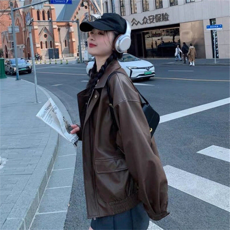 Vintage Biker Leather Jacket